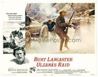 3h832 ULZANA'S RAID LC #1 '72 close up of Burt Lancaster & men under fire, Robert Aldrich