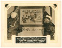 3h850 WE'RE IN THE NAVY NOW LC R20s great image of Wallace Beery & Hatton by recruiting poster!