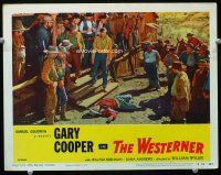3h855 WESTERNER LC #5 R54 Gary Cooper by Walter Brennan kills the man who stole his horse!