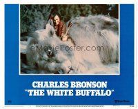 3h865 WHITE BUFFALO LC #1 '77 c/u of Will Sampson pulling arrows from fallen buffalo!
