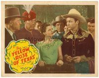 3h893 YELLOW ROSE OF TEXAS LC '44 Dale Evans looks at Roy Rogers looking at guy in turban!