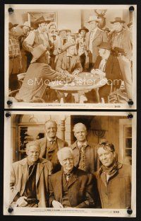 3j481 AL JENNINGS OF OKLAHOMA 2 8x10 stills '50 Dan Duryea at poker table, cool cast portrait!