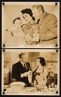 3j499 FATHER'S LITTLE DIVIDEND 2 8x10 stills '51 Elizabeth Taylor, Spencer Tracy & Joan Bennett!