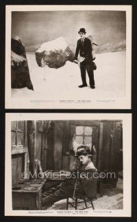 3j502 GOLD RUSH 2 8.25x10 stills R41 Charlie Chaplin classic, with words and music!