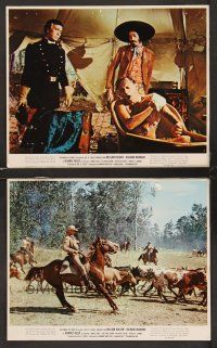 3j858 ALVAREZ KELLY 2 color 8x10 stills '66 adventurer William Holden & Colonel Richard Widmark!