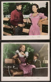 3j870 CITY OF BAD MEN 2 color 8x10 stills '53 great images of sexy Jeanne Crain!