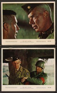 3j880 DIRTY DOZEN 2 color 8x10 stills '67 soldiers Charles Bronson, Lee Marvin & Robert Ryan!