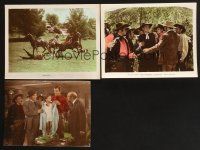 3j808 FRONTIER GAL 3 color 8x10 stills '45 cool images of Rod Cameron in western action!