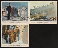 3j812 HEROES OF TELEMARK 3 color 8x10 stills '66 Kirk Douglas & Richard Harris stop the Nazis!