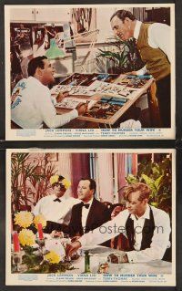 3j899 HOW TO MURDER YOUR WIFE 2 color English FOH LCs '65 Jack Lemmon, Terry-Thomas!