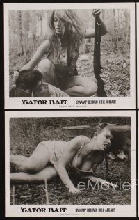 3j275 GATOR BAIT 6 8x10 stills '74 Beverly Sebastion, Claudia Jennings, half animal, all woman!