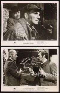 3j330 MURDER BY DECREE 5 8x10 stills '79 Christopher Plummer as Holmes, James Mason as Dr. Watson!