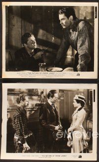 3j249 RETURN OF FRANK JAMES 7 8x10 stills '40 great images of outlaw Henry Fonda, Fritz Lang!