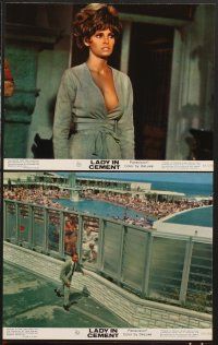 3j628 LADY IN CEMENT 8 color 8x10 stills '68 Dan Blocker, Frank Sinatra & sexy Raquel Welch!