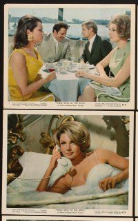 3j546 THREE BITES OF THE APPLE 12 color EngUS 8x10 stills '67 McCallum, Sylvia Koscina, gambling!