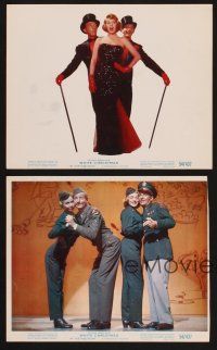 3j794 WHITE CHRISTMAS 4 color 8x10 stills '54 Bing Crosby, Danny Kaye, Clooney, Vera-Ellen, classic!