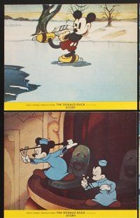 3j604 DONALD DUCK STORY 8 color English FOH LCs '60s great images of Disney characters!
