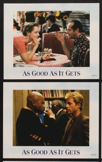 3j582 AS GOOD AS IT GETS 8 8x10 mini LCs '98 Jack Nicholson, Helen Hunt, Greg Kinnear, Gooding