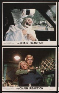 3j570 CHAIN REACTION 9 8x10 mini LCs '80 Ian Barry Australian nuclear disaster movie!