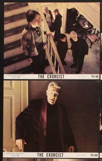 3j606 EXORCIST 8 8x10 mini LCs '74 Max Von Sydow, Linda Blair, Ellen Burstyn, classic horror!