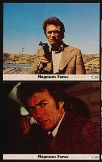 3j634 MAGNUM FORCE 8 8x10 mini LCs '73 great images of Clint Eastwood as Dirty Harry!