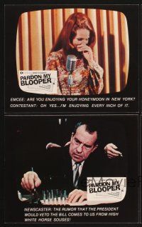 3j776 PARDON MY BLOOPER 4 8x10 mini LCs '74 great images of goof-ups on television shows!