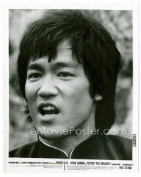 3k093 BRUCE LEE 8x10 still '73 best close up of the kung fu legend from Enter the Dragon!