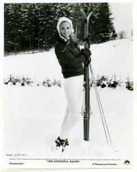 3k108 CAMILLA SPARV 7.75x10 still '69 full-length portrait in ski outfit from Downhill Racer!
