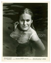 3k181 DEBORAH WINTERS 8x10 still '69 close up of the sexy actress swimming from Hail, Hero!
