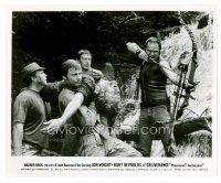 3k184 DELIVERANCE 8x9.25 still '72 Jon Voight & men watch Burt Reynolds with bow & arrow!