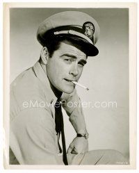 3k385 JEFF RICHARDS 8x10 still '57 great smoking portrait in costume from Don't Go Near the Water!