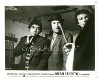 3k518 MEAN STREETS 8x10 still '73 Robert De Niro & Harvey Keitel in pool room, early Scorsese!