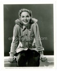 3k534 NAN GREY 8x10 still '40 great seated portrait of the pretty actress smiling really big!