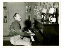 3k550 PAT O'BRIEN candid 8x10 still '30s playing piano & singing at home by Scotty Welbourne!