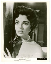 3k617 STOPOVER TOKYO 8x10 still '57 great close up of sexy Joan Collins looking worried!