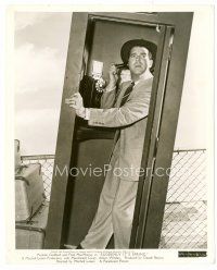3k619 SUDDENLY IT'S SPRING 8x10 still '46 worried Fred MacMurray in falling phone booth!