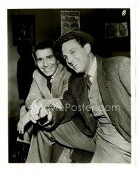 3k651 UNTOUCHABLES TV 8x10 still '60s Robert Stack with guest star Richard Conte!