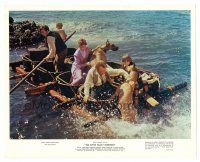 3k627 SWISS FAMILY ROBINSON color 8x10 still '60 John Mills & family with Great Danes in boat!