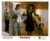 3k638 TOOTSIE 8x10 mini LC '82 Dustin Hoffman in drag helping Jessica Lange babysit!