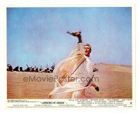 3k441 LAWRENCE OF ARABIA color English FOH LC R1970 Lean, image of Peter O'Toole leading troops!