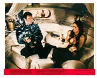 3k616 SPY WHO LOVED ME 8x10 mini LC '77 Moore as James Bond opens champagne for Barbara Bach!