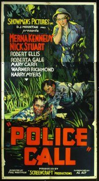 3m022 POLICE CALL 3sh '33 Nick Stuart, who looks like Bruce Hershenson, saves man in swamp!