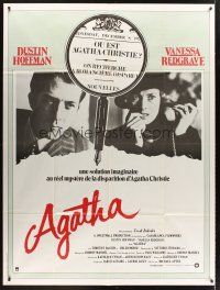 3m277 AGATHA French 1p '79 Dustin Hoffman, Vanessa Redgrave, best magnifying glass image!