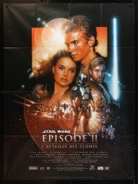 3m294 ATTACK OF THE CLONES French 1p '02 Star Wars Episode II, Christensen & Portman by Struzan!