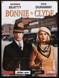 3m316 BONNIE & CLYDE French 1p R00 different close up of Warren Beatty & Faye Dunaway!