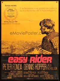 3m366 EASY RIDER French 1p '69 Peter Fonda, motorcycle biker classic directed by Dennis Hopper!