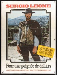 3m379 FISTFUL OF DOLLARS French 1p R80s Sergio Leone spaghetti western classic, Clint Eastwood