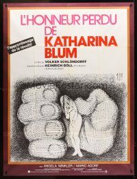 3m468 LOST HONOR OF KATHARINA BLUM French 1p '76 surreal art of giant hand & naked girl by Tim!