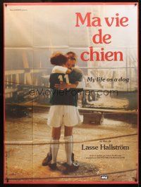 3m488 MY LIFE AS A DOG French 1p '87 Lasse Hallstrom's Mitt liv som hund, cute image of kids!