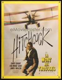 3m498 NORTH BY NORTHWEST French 1p R74 Cary Grant chased by cropduster, Alfred Hitchcock classic!